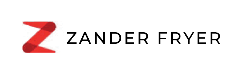 Zander Fryer logo with black background