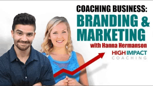 Coaching business: Branding and Marketing with Hanna Hermanson, High Impact Coaching, Zander Fryer and Hanna Hermanson faces